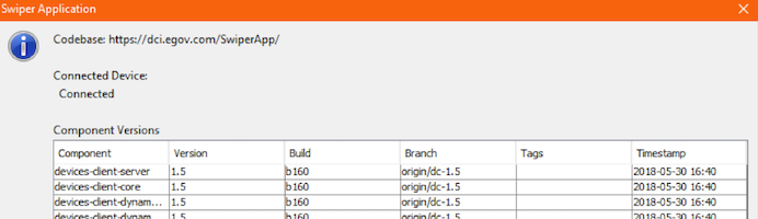 Open Devices Client and verify the FD40 is being recognized